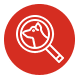 magnify glass with dog icon