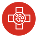 icon_exam cross and paw icon