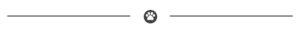 Paw print and line