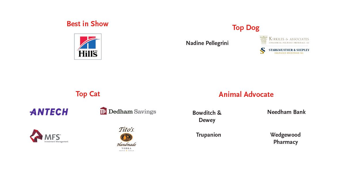 Paws to Celebrate 2021 sponsors