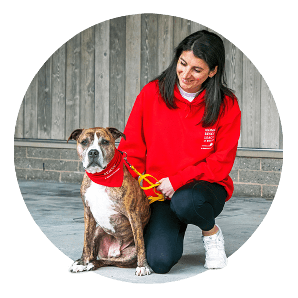 Katy-Hayes-Boston-Marathon-circle Katy Hayes and her dog Pierce