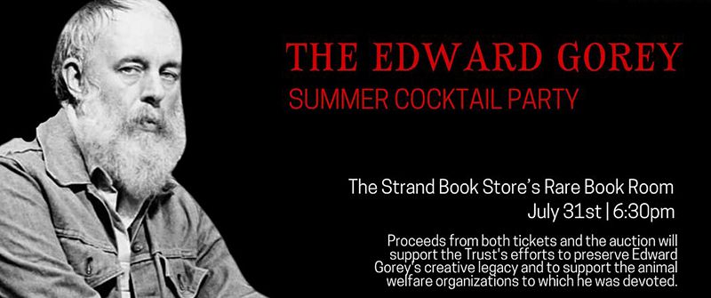 The Edward Gorey Charitable Trust invitation graphic