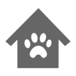 icon of a house with a paw print 